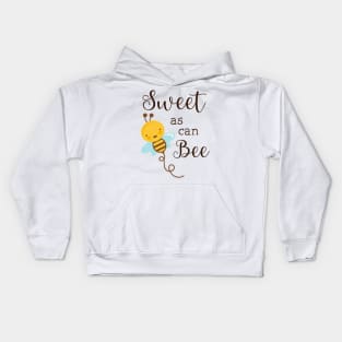 Sweet As Can Bee Kids Hoodie